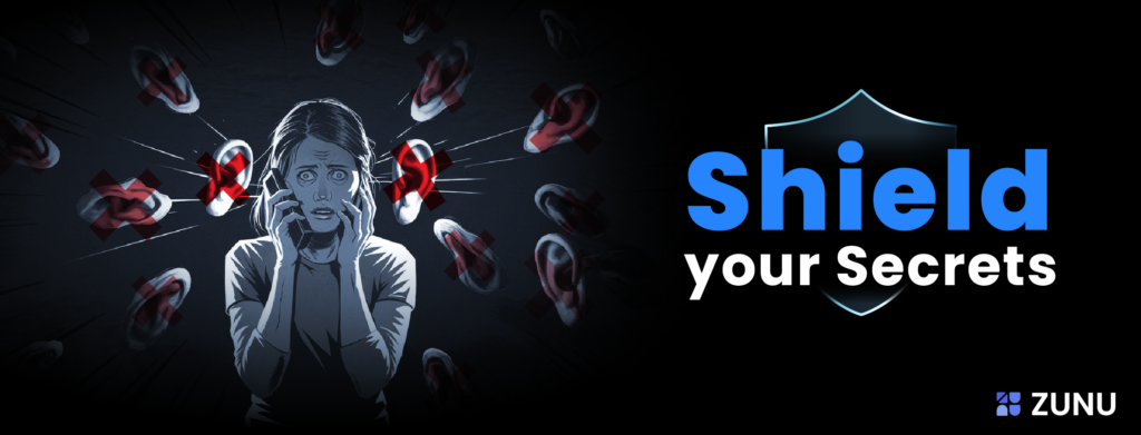 Banner on Differences between Privacy and Security. What should you be going for? - Zunu
